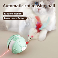 Nouveauté 2026 : Balle interactive rechargeable en silicone et plastique écologique pour animaux de compagnie, jouet automatique pour chat et chien