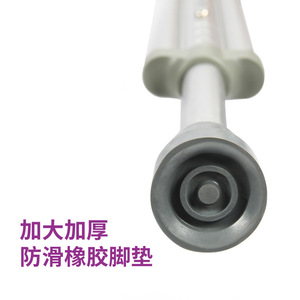 Muletas de Aleación de Aluminio Ajustables en Altura para Adultos con Discapacidad, 155-190 cm, Capacidad de 360 lbs - Product Image 3