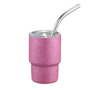 Portable Mini Stainless Steel Tumbler Leakproof Lid <b>Metal</b> <b>Straw</b> for Car Use - Product Image 1