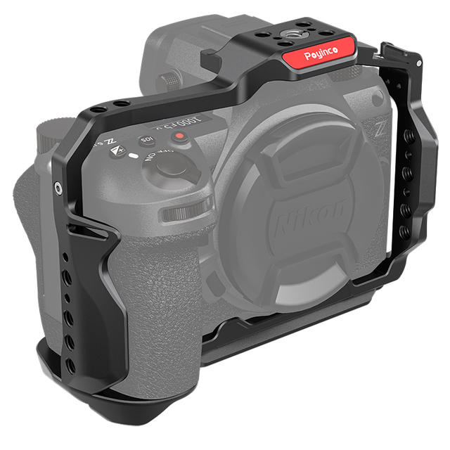 Poyinco Camera Cage Z6 III Mirrorless Camera Rig Stabilizer Cold Shoe/Strap Hole Aluminum Alloy Full Cage Filming Accessories