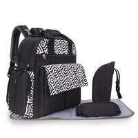 Sac à langer de voyage grande capacité, sac à dos pour bébé mains libres avec sangles pour poussette