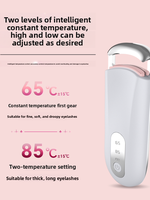 Kit Eléctrico para Rizar Pestañas - Mini Rizador Portátil de Larga Duración, Herramienta Imprescindible para Rizar Pestañas con un Clic