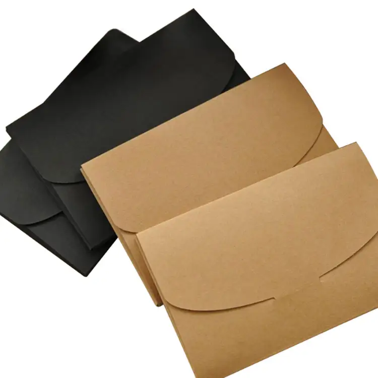 Benutzer definierte Kraft papier Postkarte Umschlag Verpackungs box