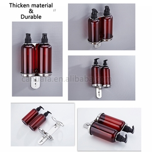 HF Custom Lable Hotel Stainless Steel Wall Mounted 300ml Shampoo <strong>Shower</strong> <strong>Gel</strong> Liquid Soap Bottle <strong>Dispenser</strong> With Holder - Product Image 4