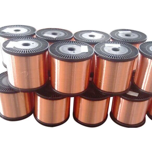 Copper Wire/Copper Clad Aluminum 0.12mm 0.2mm 0.4mm 0.5mm 0.55mm CCAM CCS CCA Copper Aluminum Clad CCA Wire For Cables