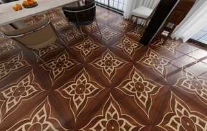Carreaux de sol en porcelaine antibactériens mats de haute qualité, aspect <span class=keywords><strong>bois</strong></span> de chêne rouge moderne, 800x800mm, <span class=keywords><strong>parquet</strong></span> Versailles pour salon - Product Image 5