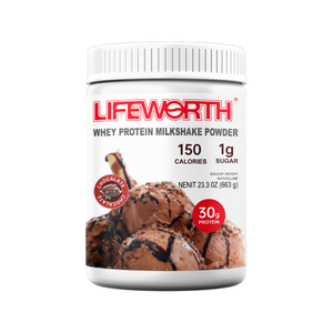 Proteína de Suero de Leche Premium LIFEWORTH - Batido de Vainilla, 30g de Proteína, 1g de Azúcar, Cetogénico y Sin Gluten - Product Image 3