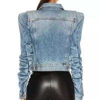 Veste en jean Vintage à boutons, surdimensionnée, décontractée, nouvelle collection hiver 2022