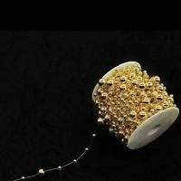 Guirlande de perles en plastique moderne à haute brillance, mélange de perles, élégante, pour décoration d'arche de mariage, réutilisable et durable, directement de l'usine