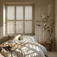 Persienne à réglage personnalisé moderne Fenêtre de plantation en vinyle pvc pour intérieur Volets horizontaux Vente en gros en usine pour maison hôtel