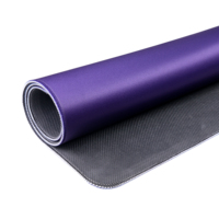 Tapis de mahjong violet uni, antidérapant, imperméable, résistant à l'usure, pour les soirées de jeux en famille