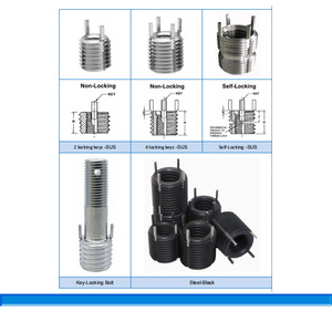 Karbon çelik kilitleme dişli paslanmaz çelik oluklu kendinden dokunarak iç ve dış konuları somun konu ekle - Product Image 6