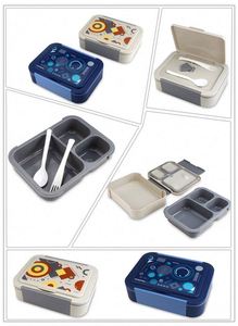 Lonchera Infantil Premium Tiffin de 1180 ml, Lonchera Cuadrada con Diseño de Dibujos Animados, Lonchera Térmica para Comida Caliente para Niños - Product Image 3
