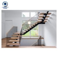 Modèles Prima d'escaliers pour escaliers flottants au deuxième étage Escaliers extérieurs et intérieurs de bâtiment