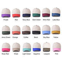 Gorra de Béisbol Estructurada de Dos Tonos para Hombre y Mujer, Gorras Snapback de Moda, Gorras de Sarga de Algodón de 5 Paneles con Logotipo Personalizado