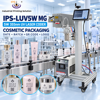 Imprimante laser UV pour bouteilles en plastique IPS-LUV5W F MG 5w avec code de lot et date d'expiration, marqueur laser UV