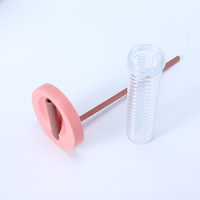 Bouteilles d'eau en plastique en vrac de 28oz Sippy avec long infuseur au citron et aux fruits