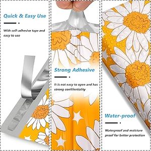 Huamaohengchun10x13 InchWaterproof & Tear-Resistant Shipping Bags with Self-Seal, Sunflower Printed Packaging for Small Business - Product Image 4