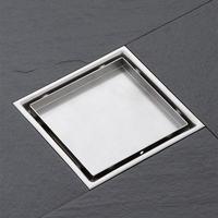 Drain de sol de douche en acier inoxydable 304 de luxe, design moderne, salle de bain, hôtel, anti-odeur