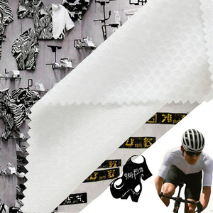 폴리에스터 93%, 스판덱스 7%, 95GSM 경량 니트 승화전사 활동복 메쉬 허니콤 원단 스포츠웨어 사이클링 저지 - Product Image 2