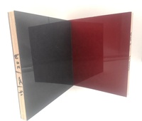 Plaque acrylique double face en bouleau haute brillance, contreplaqué stratifié E0, finition noyer, mobilier de cuisine moderne de première classe