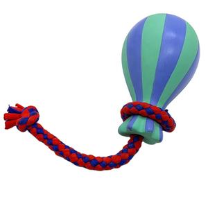 Jouet <span class=keywords><strong>pour</strong></span> <span class=keywords><strong>chien</strong></span> en latex multicolores en forme de <span class=keywords><strong>chien</strong></span> <span class=keywords><strong>avec</strong></span> <span class=keywords><strong>corde</strong></span> en coton, jouet interactif à mâcher et à jouer - Product Image 1