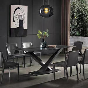 Nuevos Modelos de Juego de Comedor de Lujo Mesa y Sillas Modernas Mesa de Reuniones con Sillas a la Venta - Product Image 3