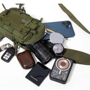 Taktik Molle Su Şişesi Askılı Çantası Çok Fonksiyonlu Açık Hava Göğüs Çantası, Yürüyüş ve Bisiklet İçin Su Şişesi Tutucu ile - Product Image 6