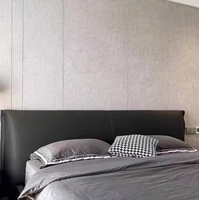 Panel de Tela de PVC de Estilo Moderno, Impermeable, Decorativo para Interiores, Tablero Prefabricado de Fibra de Bambú para Paredes de Hotel y Dormitorios