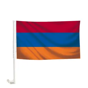 Cheap Factory Sell 12"*18" Armenia Car Window Vehicle Flag For Car Decoration