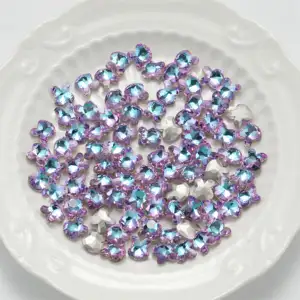 9X10MM 200 Pieces/बैग ग्लास क्रिस्टल खरगोश आकार कस्टम Rhinestones के थोक के लिए कील सजावट