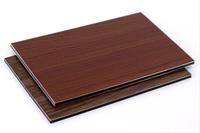 Precio barato Panel compuesto de aluminio fachada de madera de Panel de Acm color de madera de revestimiento de pared Exterior