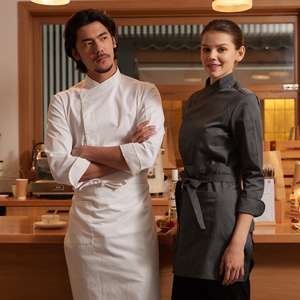 Chaqueta de <span class=keywords><strong>Chef</strong></span> Profesional para Hombre, Uniforme para Hotel, Restaurante, Cocina, Personal de Hostelería, Ropa de Trabajo - Product Image 1