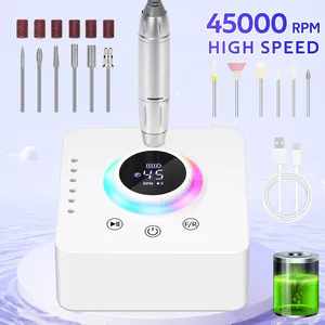 Machine à ongles électrique professionnelle 45000 tr/min, lime à ongles portable pour salon, outil de manucure à faible bruit - Product Image 1