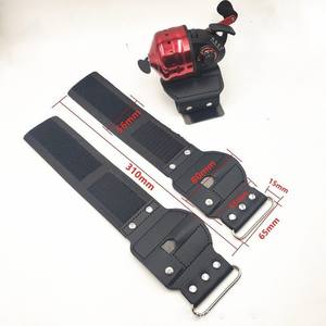 Ensemble de pêche à la lance avec moulinet de pêche à lance et bracelet Velcro, gant de pêche en cuir microfibre plat de 310 mm pour la pêche en eau douce - Product Image 1