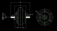 48 1200W 10 pouces moteur électrique sans balais roue 60V moteur de moyeu de roue amovible pour scooter et vélo électrique