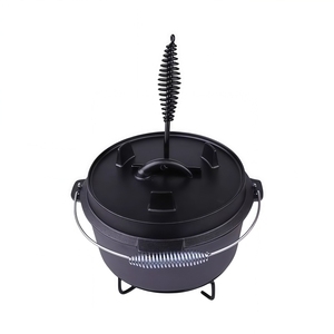 Olla Holandesa para Camping, Olla de Hierro Fundido Precurada con Tapa para Usar en el Horno o en la Estufa para Estofar - Product Image 4