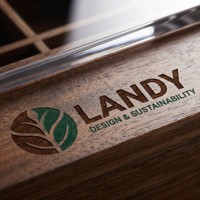 Boîte à capsules de café en bois de luxe Landy avec couvercle transparent, organiseur de dosettes de café premium à 8 compartiments pour la cuisine, vente en gros