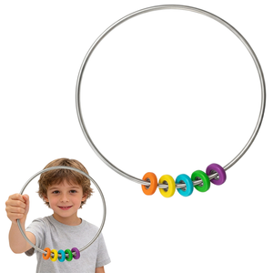 Metall-Spinnringe mit beruhigendem Vibrationsklang, Kinder-Gyro-Fidget-Spielzeug, interaktives Trink- und Partyspielzeug nach Maß - Product Image 2