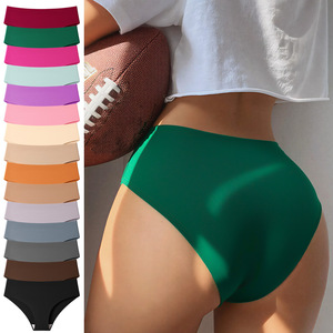 Nuevas bragas europeas sin costuras <span class=keywords><strong>de</strong></span> seda helada, transpirables, que absorben el sudor, ropa interior sexy para deporte y <span class=keywords><strong>playa</strong></span> para mujer - Product Image 1