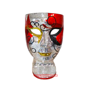 Hotel de lujo Villa <span class=keywords><strong>Bar</strong></span> silla diseño peculiar resina artesanía fibra de vidrio mosaico cara arte ornamento escultura cómodo asiento elegante - Product Image 2