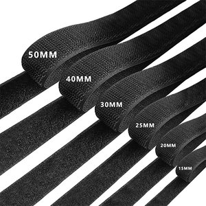 Cinta Adhesiva de Velcro Resistente al Calor y Ecológica, Negra y Blanca, de 150 mm, para Gancho y Bucle - Product Image 3