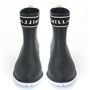 YL160 OEM y ODM personalizado media pantorrilla negro resistente al <span class=keywords><strong>agua</strong></span> <span class=keywords><strong>Botas</strong></span> <span class=keywords><strong>de</strong></span> lluvia <span class=keywords><strong>de</strong></span> las mujeres para las señoras - Product Image 5