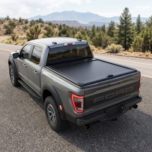 Nouvelle couverture de benne rétractable en alliage d'aluminium 2026 avec LED intégrées pour Chevrolet Silverado / GMC Sierra / <span class=keywords><strong>Ranger</strong></span> - Product Image 2