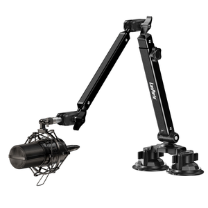 Soporte de micrófono de Metal de rotación 360, soporte de micrófono antivibración con brazo de ajuste de altura para estudios profesionales en vivo - Product Image 6