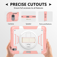 Étui de tablette robuste de qualité professionnelle à 3 couches avec support multi-angles pour iPad Air 11 M3 M4
