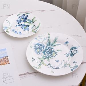 Assiette en Porcelaine Fine de Haute Qualité, Vaisselle d'Hôtel, Coffret Cadeau 2 Pièces, Assiette à Steak, Assiette à Salade, Vaisselle pour la Maison - Product Image 3