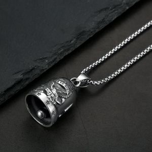 Pendentif cloche en acier inoxydable yunnique avec motif d'aigle et d'étoile pour collier cadeau de cyclisme - Product Image 4