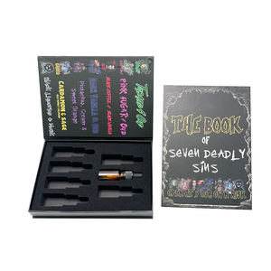 Özel manyetik kapatma kitap şekli kutusu paketi karton kozmetik parfümler şişeleri ayı yağ ambalaj hediye kutusu ile köpük ek - Product Image 2