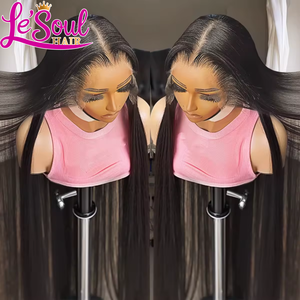 Perruque frontale en dentelle HD sans colle 13x6, cheveux naturels vietnamiens bruts, perruque en cheveux humains avec dentelle frontale, cheveux vierges alignés sur les cuticules, perruque ultra-lisse - Product Image 3